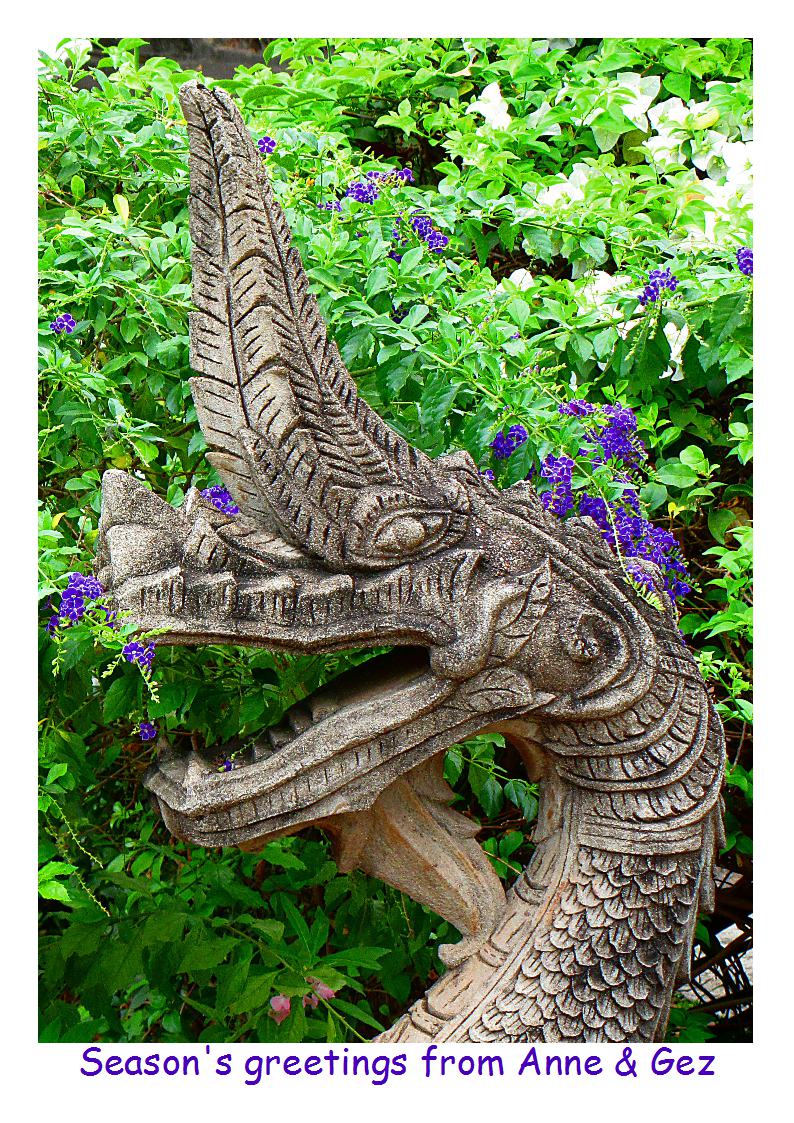 Dragon and flower